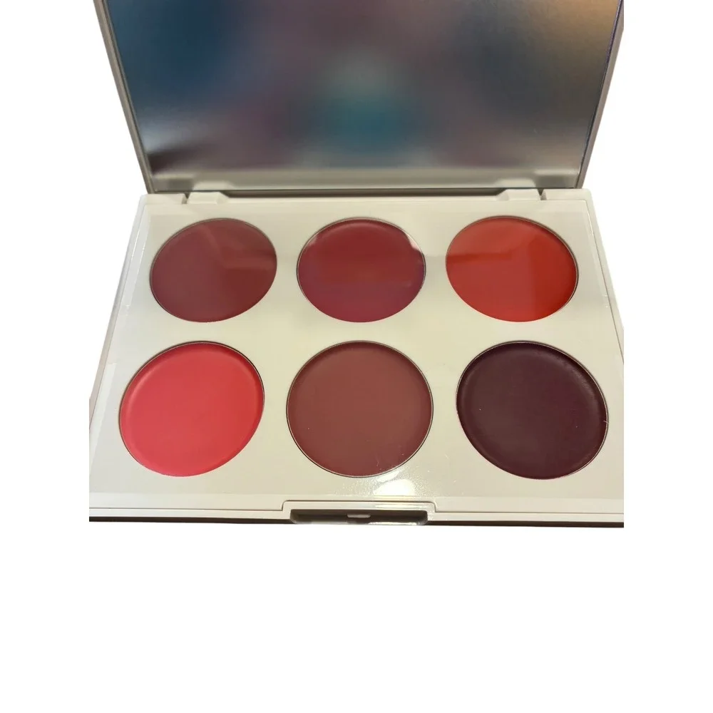 ICONIC LONDON Multi-Use Lip & Cheek Palette 6‎ Shades Cream Blush Lip Color NIB